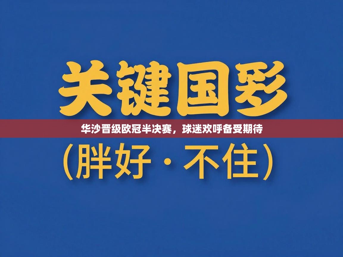 华沙晋级欧冠半决赛，球迷欢呼备受期待  第2张